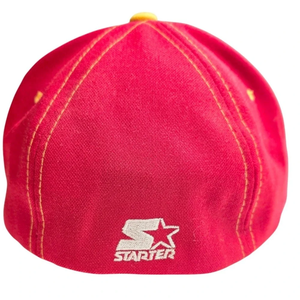 Starter Starfit Kansas City Chiefs Hat Red Yellow NFL Fitted Cap Size 2 7-7 3/4